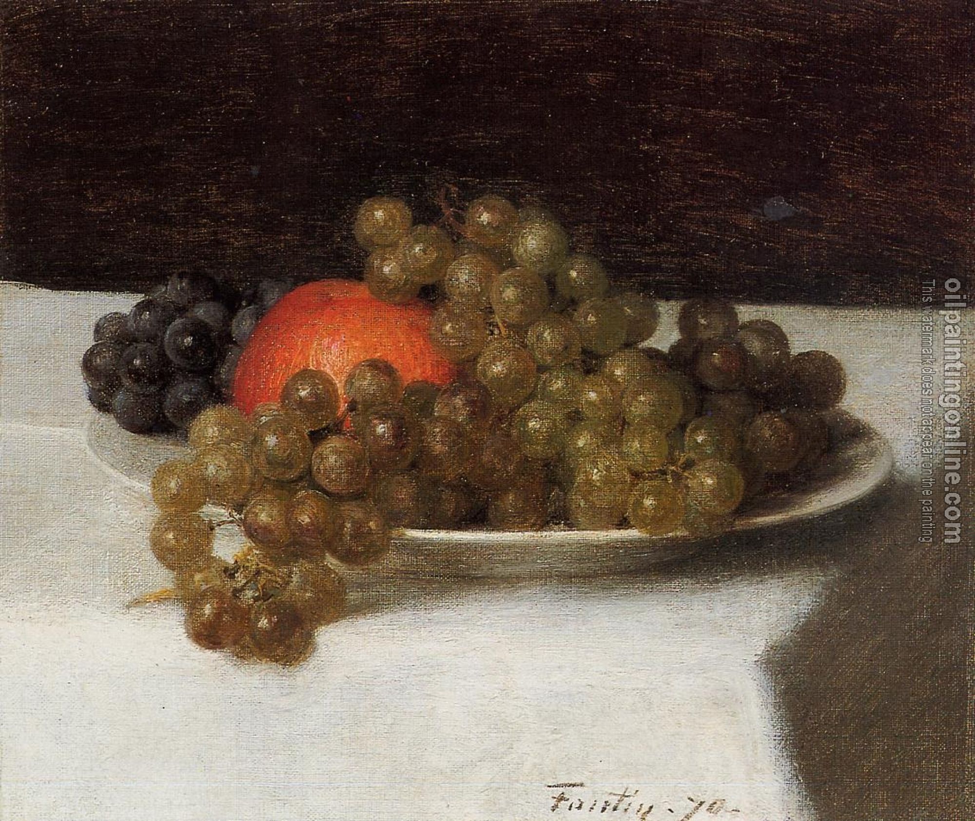 Fantin-Latour, Henri - Apples and Grapes